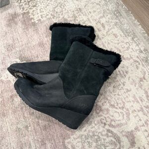 UGG Women's Wedge Suede Winter Boots